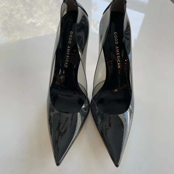 Good American Cinder-f*cking-rella Pump Light Smoke - 6 - Picture 9 of 10